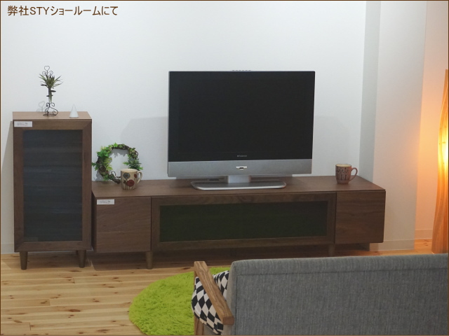 幅160 奥行45 6 高さ40 3 Fk Q160センチ幅tvボードウォールナット 大川家具ドットコム通信販売サイト