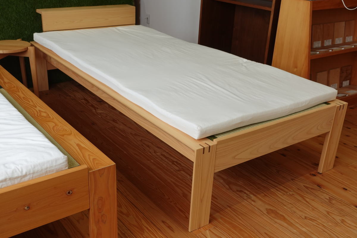 国産ヒノキ無垢材の畳ベッドKOTOⅡシングルサイズ ベッド組立は配送員
