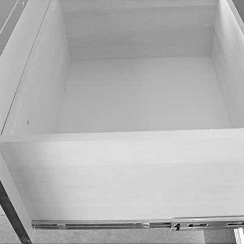 幅80センチ「アースⅡ」キッチンカウンターは、引き出しは箱組の桐材、フルスライドレール使用です