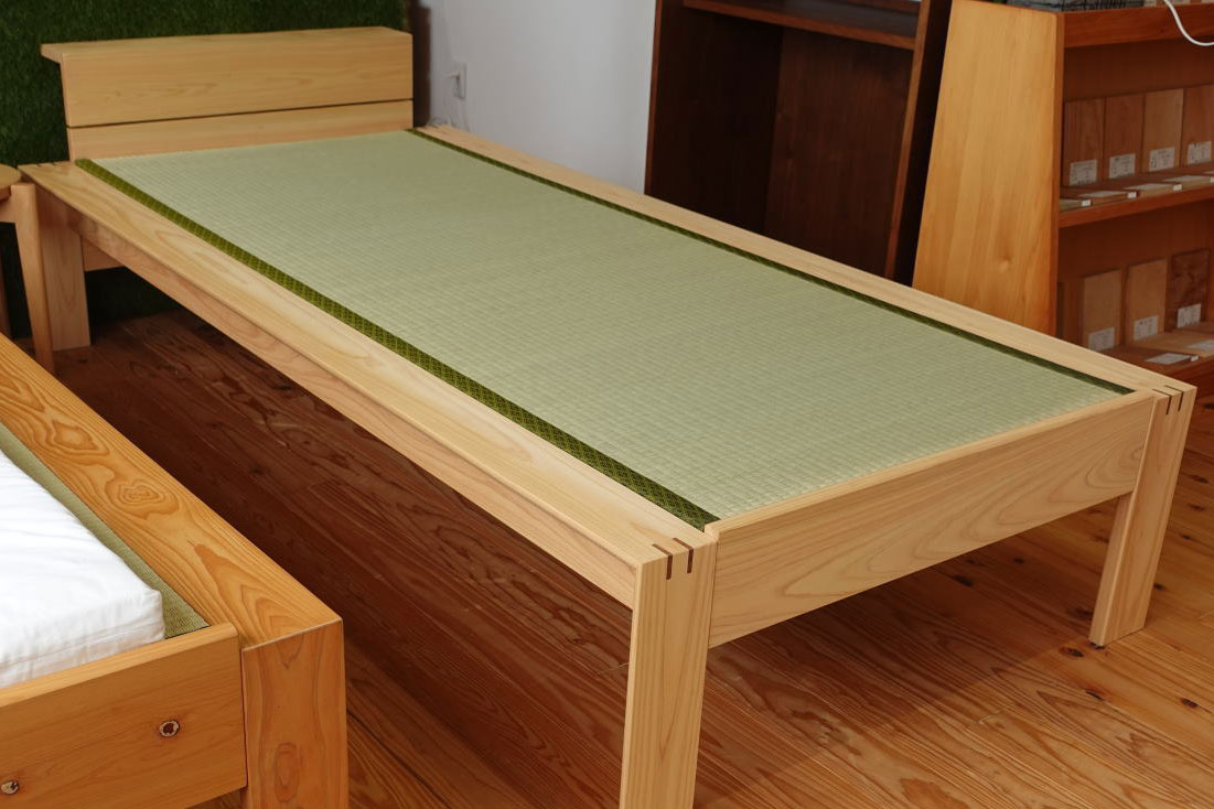 国産ヒノキ無垢材の畳ベッドKOTOⅡセミダブルサイズ 配送員にて現地組立て