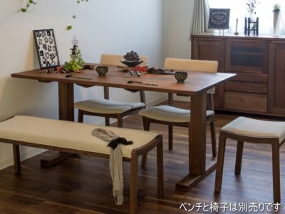 天板厚2.5 高さ72 サイズ変更可能】リット2本脚ダイニング