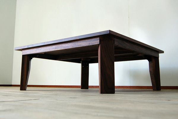 無垢材ローテーブル・オーク材 幅９０×奥行６０×高さ３５ｃｍ 中古 人気 無印良品 無垢材ローテーブル オーク材 引き出し付き