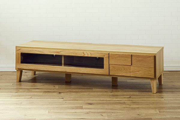 【美品】大川家具 TVボード 150cm ホワイトオーク★日本製★ 大川家具ドットコム テレビ台 幅150 完成品 おしゃれ グレー 白