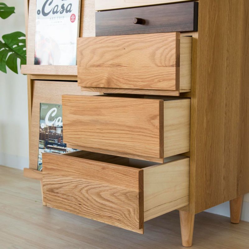 幅80.5 奥行42 高さ95】アルル 80マガレコチェスト | 大川家具ドット