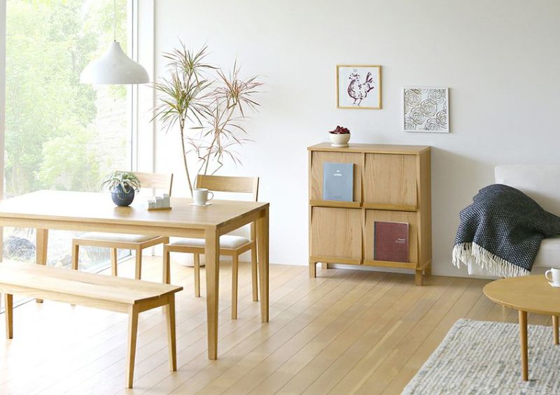 レッチェ77マガジンレコードラック（ホワイトオーク） | 大川家具