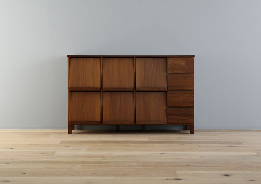 レッチェ105マガジンレコードラック（ウォールナット） | 大川家具