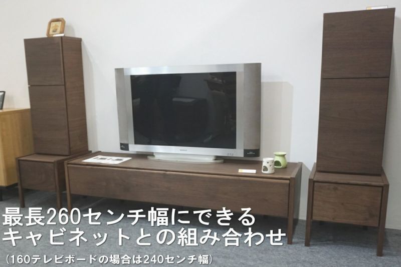 もっているデッキをシンプルに収納できるテレビリビングインテリア