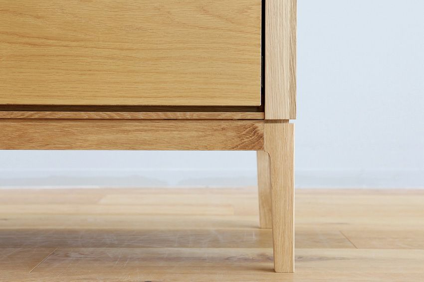 幅200 奥行43 高さ43】モル 200TVボード(ホワイトオーク) | 大川