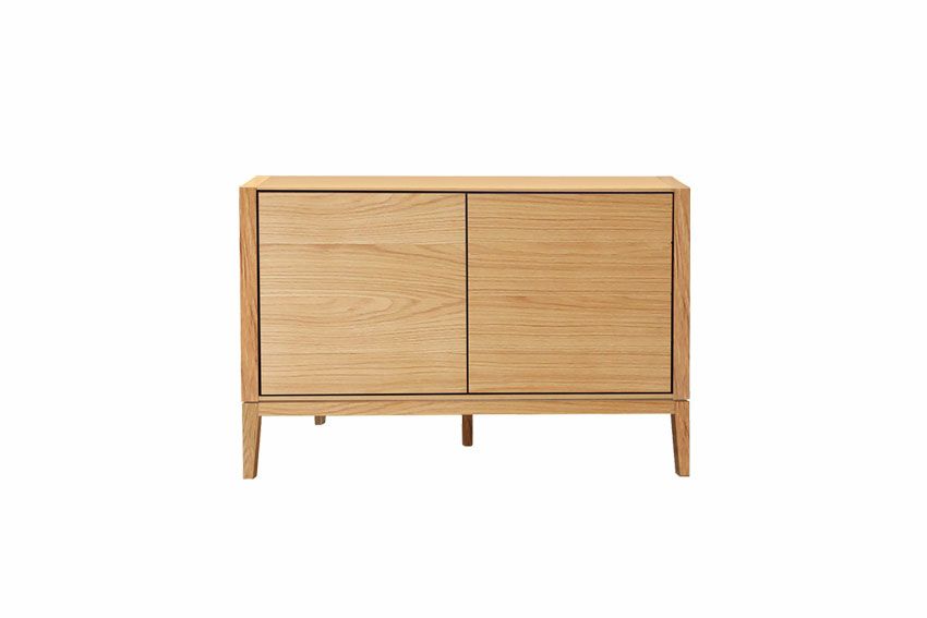 モル　１２０サイドボード(ホワイトオーク)