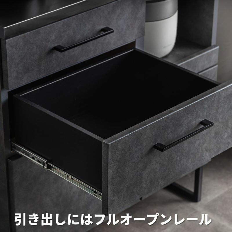 幅120 ステンレス天板キッチンボードカウンター 幅120] 日本製 キッチンカウンター ステンレス天板 完成品 食器